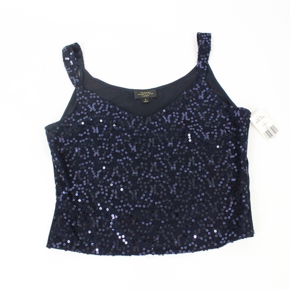 Tahari Arthur S. Lavine Luxe Dressy Tank Top Sz 8